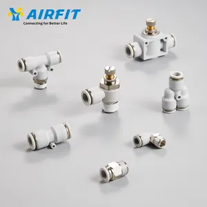 Airfit OEM&ODM white air brake fitting pneumatic plastic one touch fittings