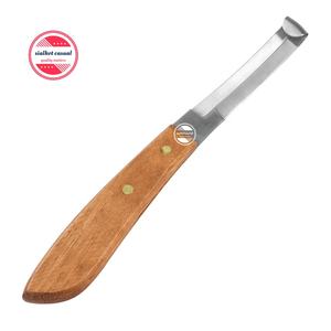 Horse Farrier Tool Swiss Hoof Oval Loop Knife Sharp Edge Steel Blade Stainless Steel with Wood Handle <b>Animal</b> & <b>Veterinary</b> - Product Image 5
