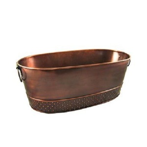 อ่างอาบน้ำทองแดงดีไซน์โบราณพร้อมขนาดและรูปร่างแบบกำหนดเองได้ - Product Image 6