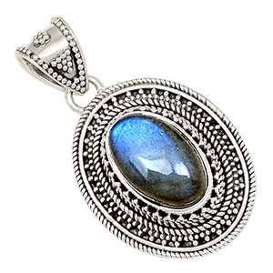 Pierre précieuse Labradorite, bijoux en argent Sterling 925, pendentif fait à la main, vente en gros, prix d'usine - Product Image 2
