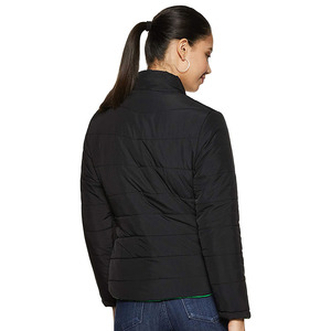 Femmes longue longueur hiver doudoune respirant Nylon Polyester bouton décoration coton rempli imprimé solide vêtements d'entraînement - Product Image 2