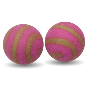 ลูกบอลซักผ้าเครื่องหมายดอกจันทรงกลมทำมือหมุนได้หลายสีมีหลายขนาด150ใหญ่ผ้าสักหลาดขนแกะออร์แกนิคสีสันสดใสเป็นมิตรกับสิ่งแวดล้อม - Product Image 2