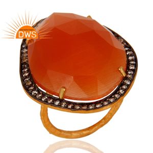 Anillo de plata de primera ley y Gema para mujer, sortija, plata esterlina 925, oro de 18 quilates, 18K, diseño Vintage, venta al por mayor - Product Image 2