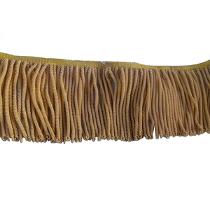 Ribete de Flecos Dorados a Medida - Rayón/Poliéster Ecológico y Duradero para Textiles del Hogar y Prendas de Vestir (Venta al por Mayor) - Product Image 1