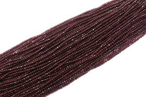 Natural Red Garnet Gemstone Faceted Rondelle Beads, Size 3-3.5 MM for Jewelry Making 2022 Popular <b>Bracelet</b> Necklace - Product Image 3