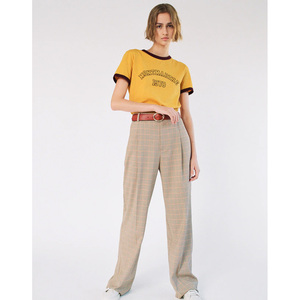 T-shirt décontracté d'été à manches courtes imprimé lettres, vente en gros OEM, vêtements de mode pour femmes - Product Image 2