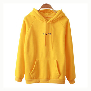 Nuevo estilo Casual sólido frente manga larga moda pulóver mujer personalizada Sudadera con capucha 100% algodón anti-pilling transpirable invierno - Product Image 5