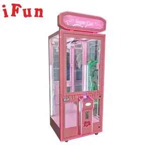 Ifun Park Super Cut Gift Machine Catch Doll Game Prize Cut Pink Date Coin Operated Claw Crane Machine