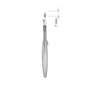 Pince à cuticules professionnelle en acier inoxydable de 7 mm avec pointe de lame, pour l'art des ongles et les soins de manucure, avec ressort - Product Image 4