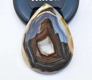 Geoda de Ágata de Botsuana, Gema Amarilla Druzy para la Fabricación de Joyas, Gema Suelta al por Mayor de Alta Calidad - Product Image 1