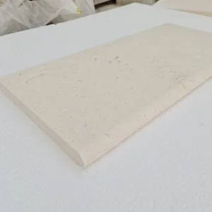 Wholesale Travertine Stone Limestone Limra 12''X24' Hot Sale Cheap Pool Coping Bullnose Luxury Turkish Manufacturer Craft