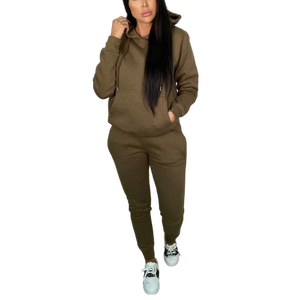 Chándal de algodón de punto a la moda, conjunto de dos piezas cómodo, novedad, gran oferta, 2021 - Product Image 6