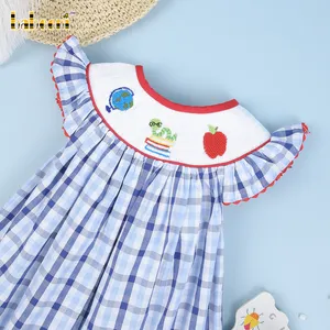 Ritorno a scuola bookworm smocked vestito da papa-BB1433