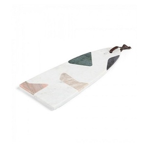 Planche à découper en marbre blanc de conception attrayante pour la planche à découper de cuisine d'hôtel et de restaurant en Inde - Product Image 1