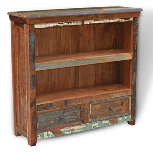 Tủ Sách Tái Chế Tốt Nhất Tủ Phòng Khách Tủ Quần Áo Với Đồ Thủ Công Bằng Gỗ Và Kim Loại Rắn Chân Đồ Nội Thất Phòng Khách Trang Trí Nội Thất - Product Image 2