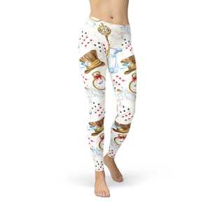 Leggings personalizados inspirados en Alice en longitud capri o hasta el tobillo - Product Image 2