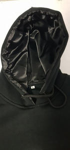 Sudadera con Capucha Unisex con Logotipo Personalizado, Sudadera de Invierno de Alta Calidad en Felpa de Algodón Negro Ecológica con Estampado Puff, Tallas XS-XL - Product Image 4