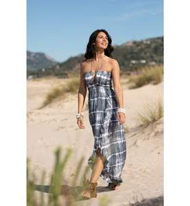 2024 été en gros couleur unie cravate teinture élégante robe femmes Sexy Max haute qualité sans manches robes de soirée pour les femmes - Product Image 2