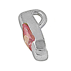 Nouveau Antique Design CZ Pendentif Rose Cubique Zircone Gemme 925 Solide En Argent Sterling Partywear Accessoires Cadeau - Product Image 3