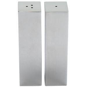 Salière poivrière en acier inoxydable Shaker à épices en métal avec trous en forme de S et P - Product Image 3