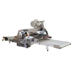 Pastry Sheeter Machine Benchtop Dough Roller Pita Pizza Dough Sheeter Electrical Reversible Conveyor Belts Dough Roller Machines