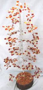 Jaune Et Rouge Cornaline 500 Agate Puces Arbre - Product Image 2