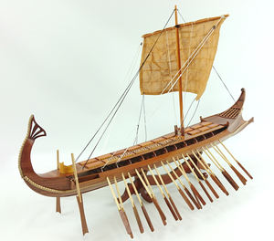 BIREME Bateau d'artisanat en bois Accessoire de jouet gonflable pour enfants - Product Image 1