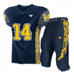 Nouvelle arrivée maillot de football américain brodé sur mesure ensembles de vêtements de sport respirants pour équipes de football vente en gros - Product Image 3