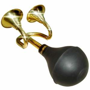 Vintage 10 "pollice in ottone doppio suono lampadina Bicchu corno per camion bici <span class=keywords><strong>auto</strong></span> Clown corno tromba - Product Image 6