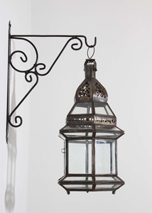 Farol colgante de Metal y vidrio marroquí, hecho a mano, para decoración y festival, de la mejor calidad - Product Image 6