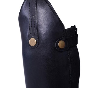 Demi-chaps d'équitation professionnels en tissu Amara véritable, synthétiques, de qualité supérieure, sur mesure, rares - Product Image 4