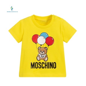 Camiseta con diseño de logotipo personalizado para niños, ropa 100% de algodón de manga corta de verano - Product Image 5
