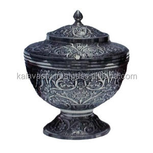 Urna de Metal Tallada a Mano con Acabado Antiguo para Cenizas de Adultos, Columbario Novedoso para el Hogar, Funerales y Entierros para Cremación en Casa - Product Image 1