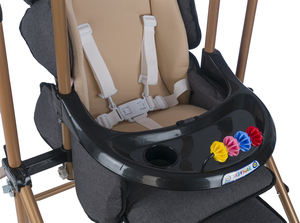 Chaise haute pliable pour bébé, chaise haute de patio, siège souple pour l'extérieur et l'intérieur, 3 en 1 - Product Image 6