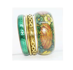 Juego de brazaletes de color melocotón 1950 Compre pulsera colorida redonda ancha de Año Nuevo en línea y joyería del Día Mundial DE LA Salud - Product Image 4