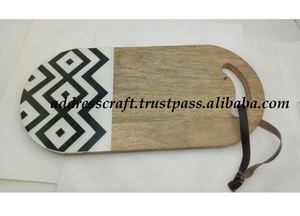 Planches à fromages de qualité supérieure Blocs à découper en bois et en résine personnalisés avec outils de coupe de fromage Ustensiles de cuisine Usage domestique et hôtelier - Product Image 3