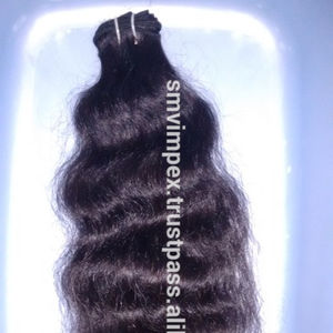 14" Wave Hair Waving.100% Unprocessed Virgin Natural Hair Weaving.Top Quality Virgin Indian Hair-100% Virgin Original Hair - Product Image 2