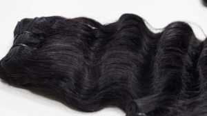 Raw Deep Wave 100% Extensiones de cabello indio natural Remy sin procesar Negro natural 10-30 pulgadas 100 gramos Entrega de DHL Doble - Product Image 4