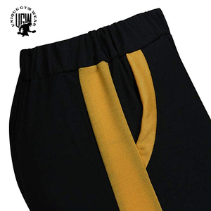 Ropa Deportiva ÚNICA de Alta Calidad, Conjuntos Deportivos de Invierno para Mujer, Elegantes, 2 en 1, con Capucha, de Algodón, al por Mayor, Personalizados, Negros y Amarillos - Product Image 5