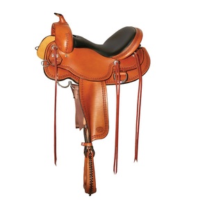 Selle de cheval de course à barils en cuir véritable personnalisée de style occidental, vente en gros de selles de randonnée, selles d'équitation, bois gravé à la main - Product Image 3