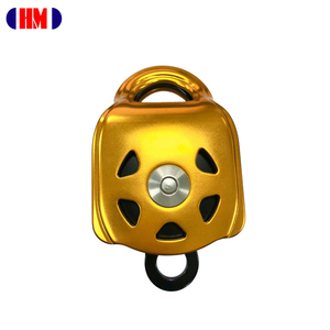 Polea de aluminio de doble rueda para escalada, rodamiento de bolas, cuerda - Product Image 1