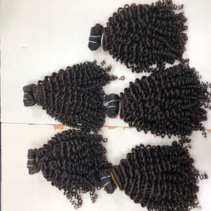 Brown Deep curly bundlesVIRGIN Remy HUMAN HAIR EXTENSION Double Machine Bundles High Quality Vietnamese hair at wholesale price - Product Image 4