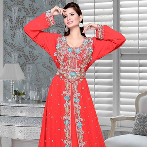 -BEAUTIFUL---CAFTAN robe embellie en cristal perles de verre pierre travail-pour-fête-usure et de mariage-2021 - Product Image 1