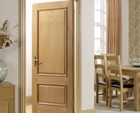 Portes d'entrée intérieures traditionnelles à ouverture latérale en MDF et bois massif fini ALDERA 1 avec garantie à vie TR