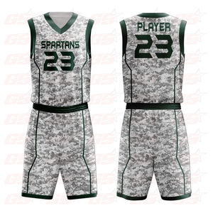 Custom your own team basketball uniforms reversible basketball jersey set - Product Image 1