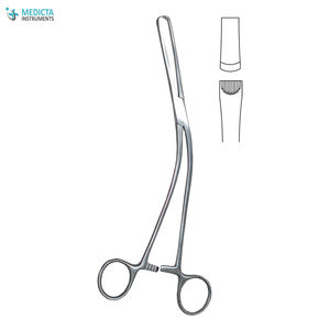 Bierer Vulsellum-Forceps de tenaculo en ángulo, caja de instrumentos ginecológicos, 24cm - Product Image 3