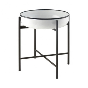 Mesa de palmera antigua hecha a mano, Accent - Product Image 1