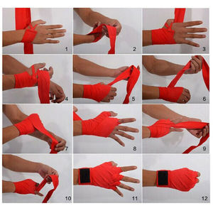 Custom Boxing Hand <b>Wraps</b> Boxing Muay Thai Boxing Hand <b>Wraps</b> Mma Handwraps Fist Elastic Hand <b>Wraps</b> <b>Stretch</b> Handwrap Standwell - Product Image 2
