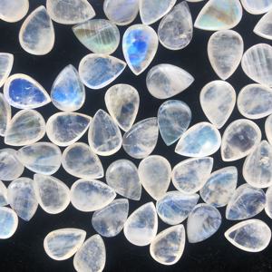 12mm 14MM 16mm piedra lunar arcoíris Natural pera Lisa cabujones calibrados sueltos venta al por mayor precio de fábrica en línea proveedor Regular - Product Image 1