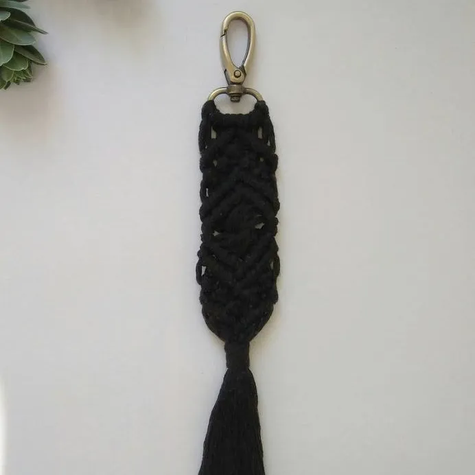 Macrame Key Chain, Macrame Bag Charm